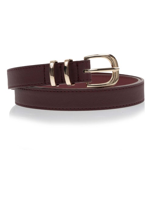 Ceinture à boucle dorée femme isotoner - Kiabi