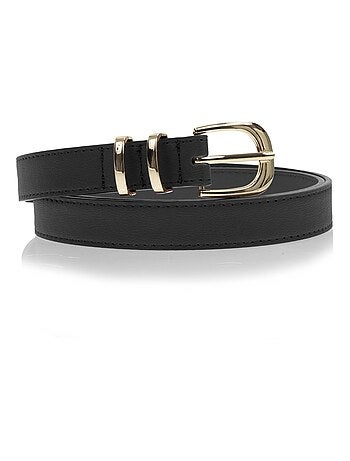 Ceinture à boucle dorée femme isotoner