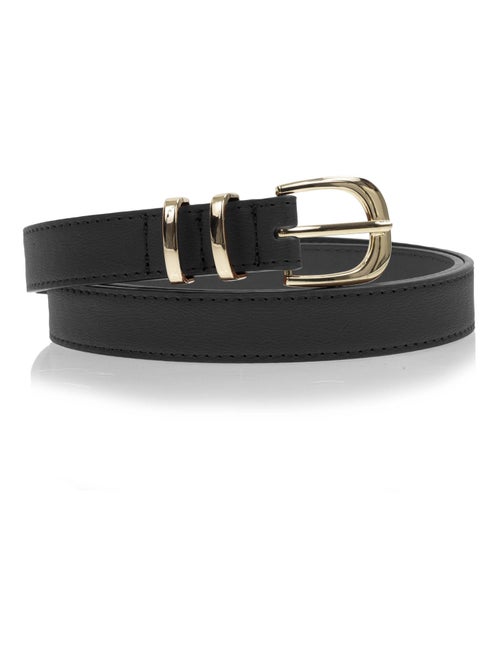 Ceinture à boucle dorée femme isotoner - Kiabi