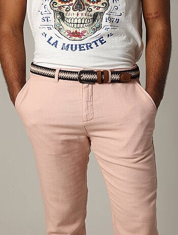 Ceinture à boucle élastique avec motifs géométriques colorés 'Deeluxe'