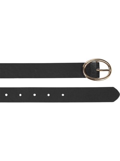 Ceinture à boucle ovale dorée femme isotoner - Kiabi