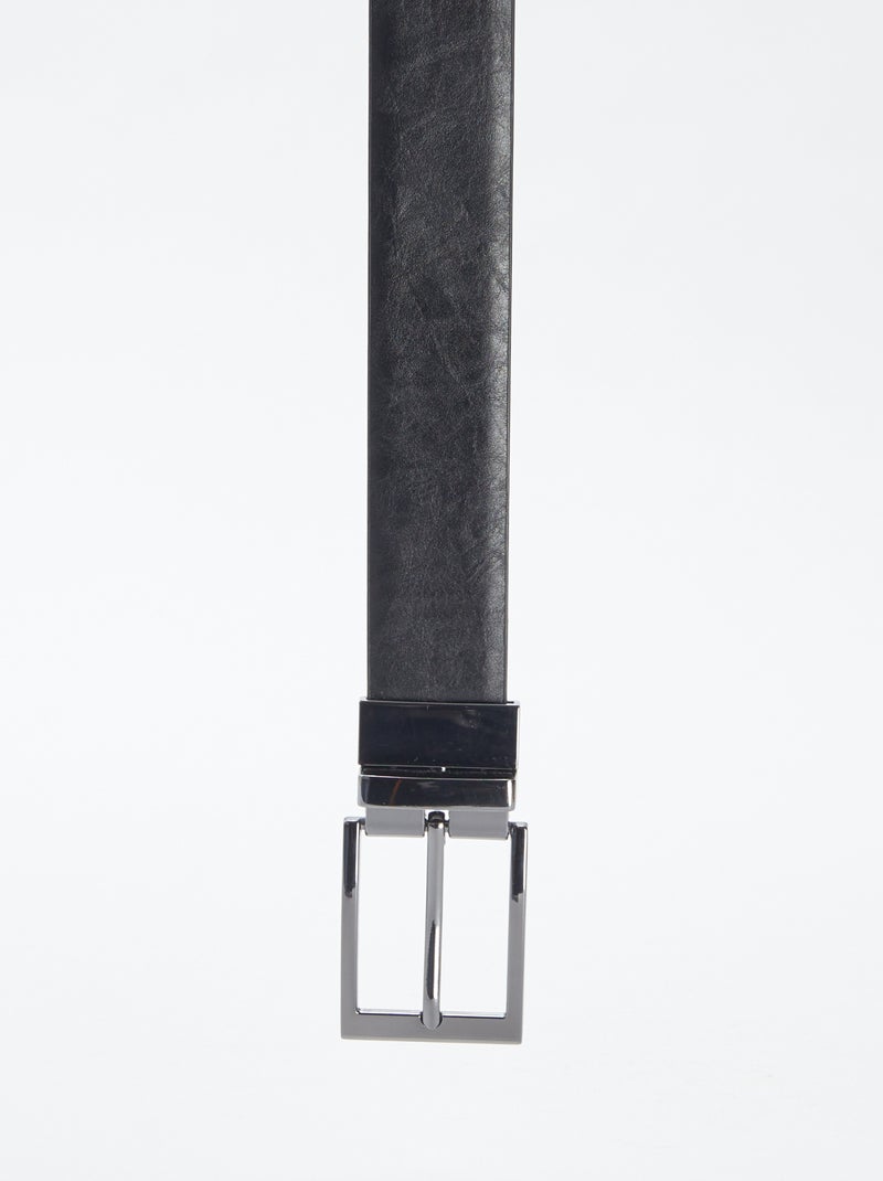 Ceinture à boucle réversible NOIR - Kiabi