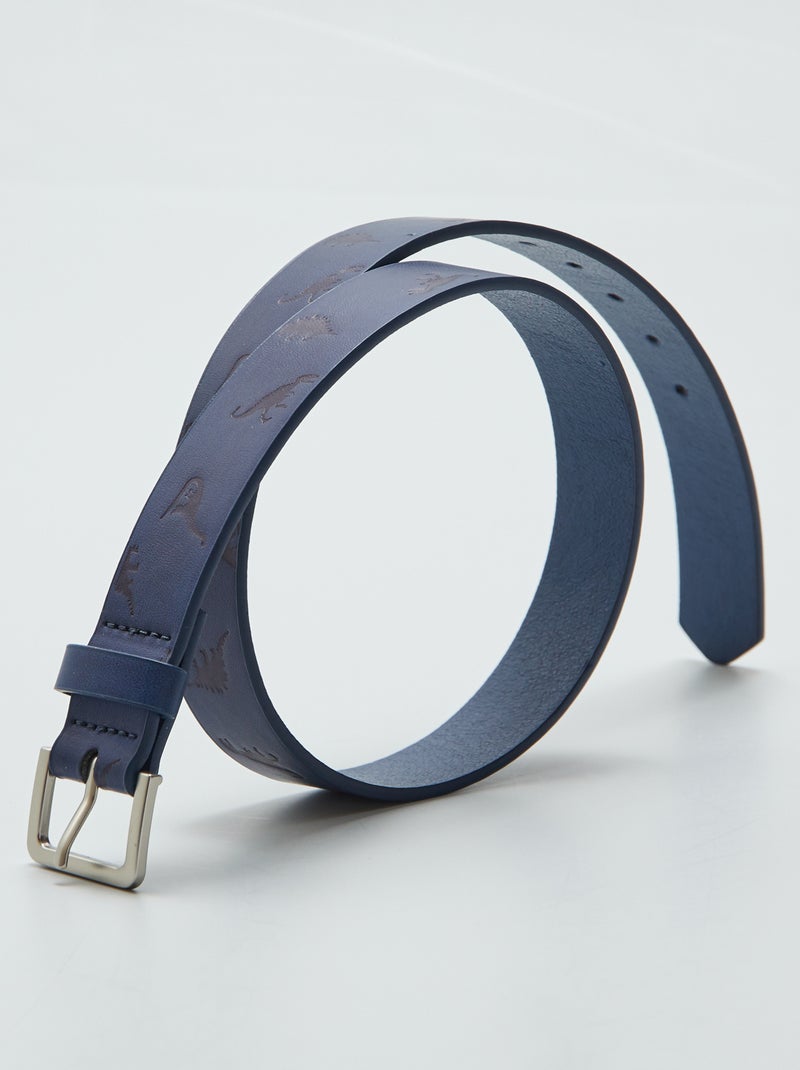 Ceinture à motif dinosaures Bleu - Kiabi