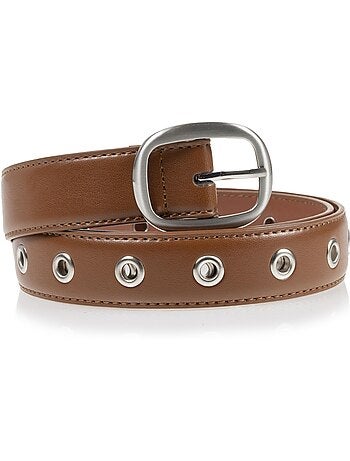 Ceinture à œillets largeur 3 cm femme isotoner