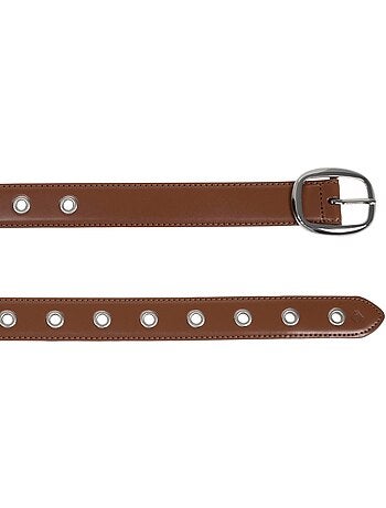 Ceinture à œillets largeur 3 cm femme isotoner