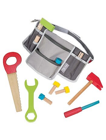 Ceinture à outils en bois pour enfant kit de 11 pièces - ROBA