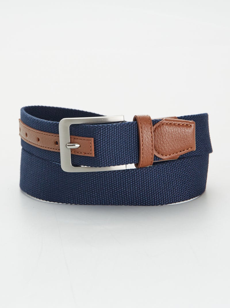 Ceinture à sangle Bleu - Kiabi