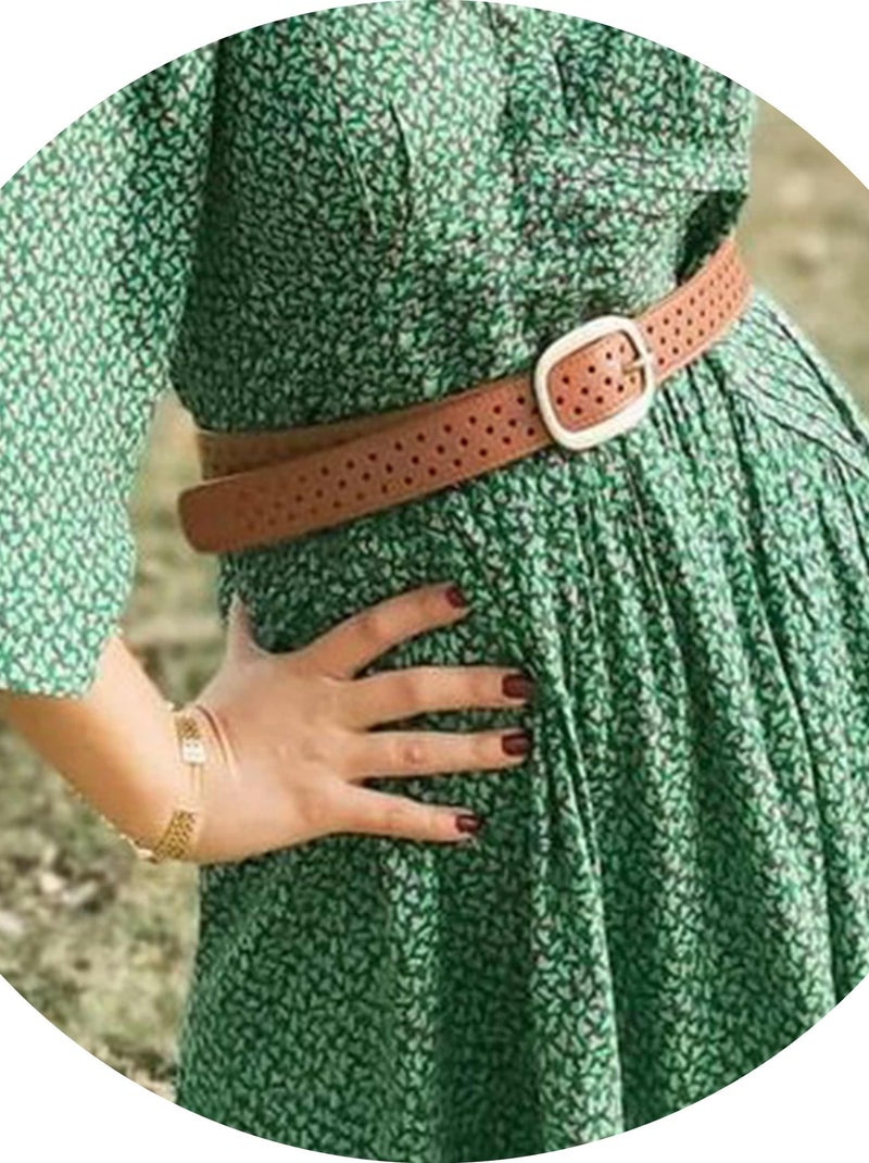 Ceinture ajourée Camel - Kiabi