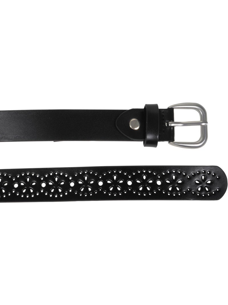 Ceinture ajourée largeur 2,8 cm femme isotoner Noir - Kiabi
