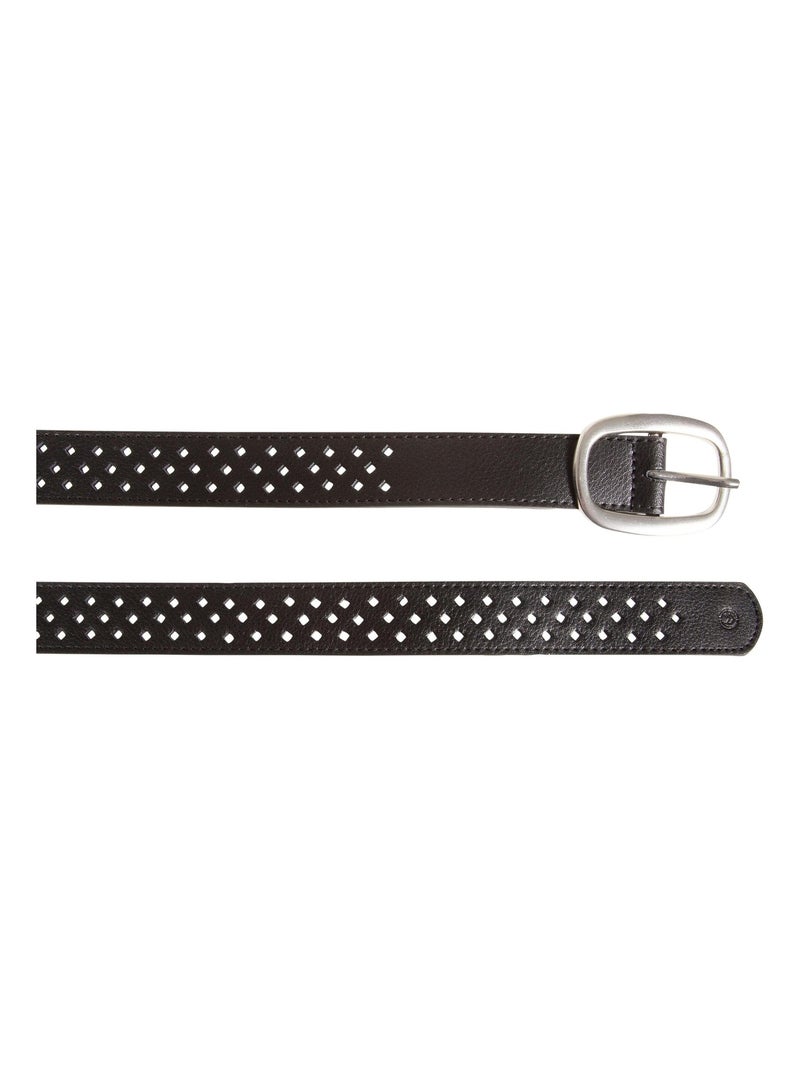 Ceinture ajourée Noir - Kiabi