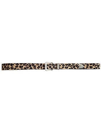 Ceinture anate femme en cuir à imprimé léopard 'deeluxe'