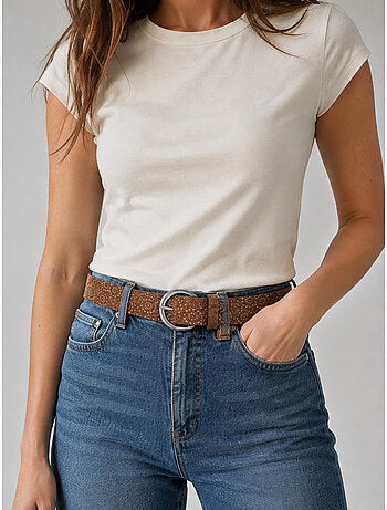 Ceinture artys femme en cuir à motif ajouré 'deeluxe'
