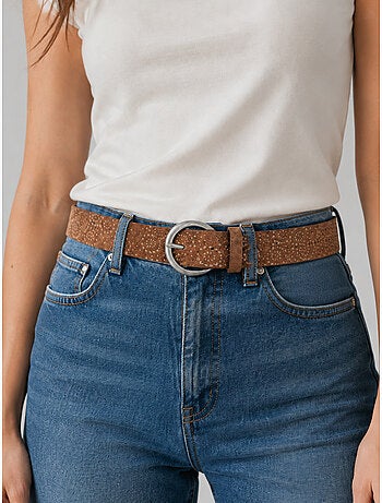 Ceinture artys femme en cuir à motif ajouré 'deeluxe'