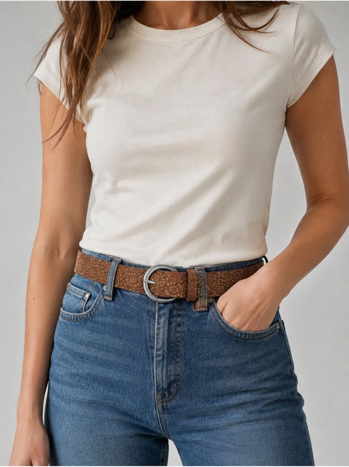 Ceinture artys femme en cuir à motif ajouré 'deeluxe' - Kiabi Ceinture artys femme en cuir à motif ajouré 'deeluxe' - Kiabi