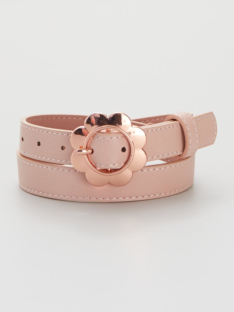 Ceinture avec boucle fantaisie rose - Kiabi