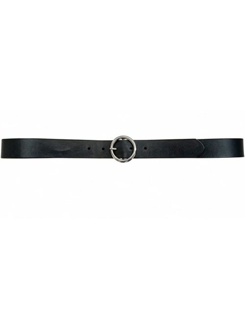 Ceinture balsa femme en cuir noir à boucle ronde 'deeluxe' - Kiabi Ceinture balsa femme en cuir noir à boucle ronde 'deeluxe' - Kiabi