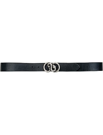 Ceinture basal femme en cuir à boucle serpent 'deeluxe'