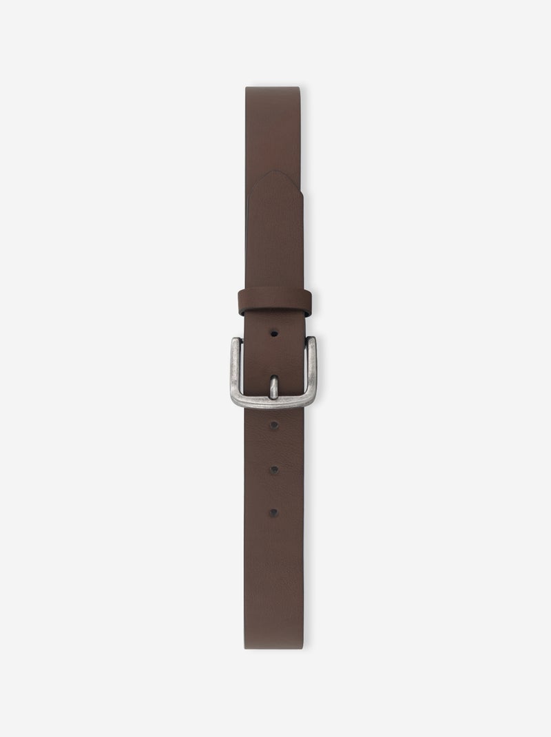 Ceinture basique boucle métallique Marron - Kiabi
