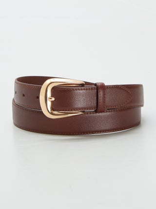 Ceinture basique en cuir