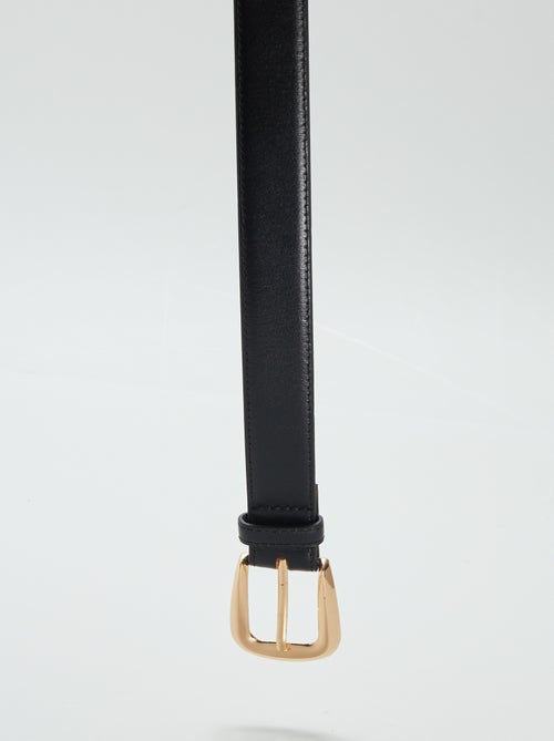 Ceinture basique en cuir - Kiabi