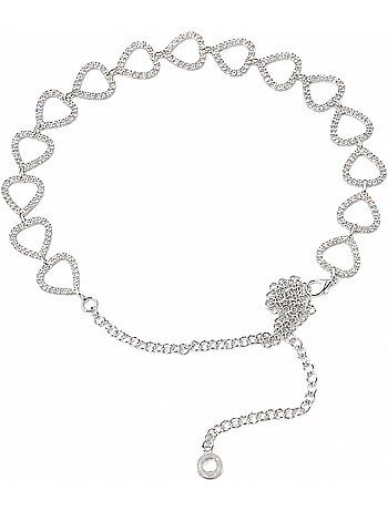Ceinture Bijou Cœurs Strass MAYA