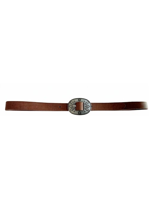 Ceinture boost femme en cuir à boucle western 'deeluxe' - Kiabi Ceinture boost femme en cuir à boucle western 'deeluxe' - Kiabi