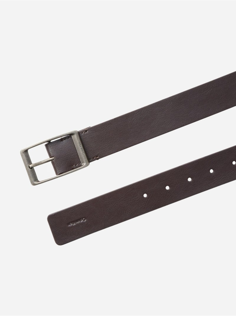 Ceinture boucle ardillon - calvin klein Marron foncé - Kiabi