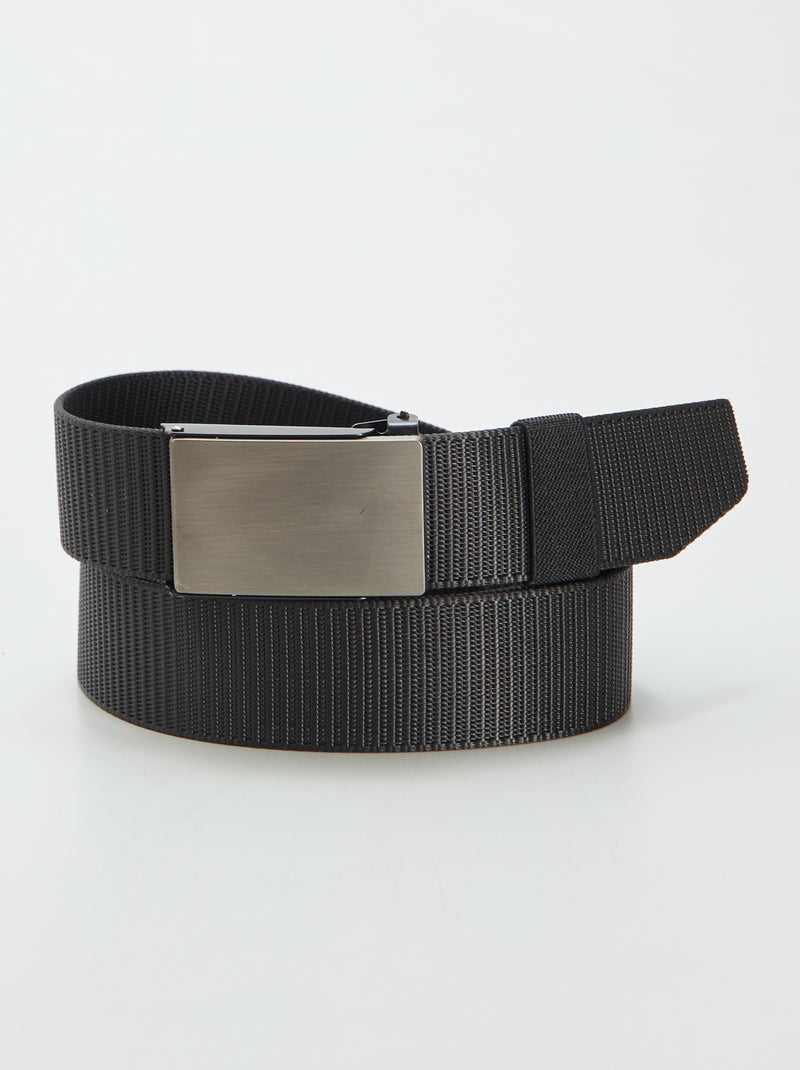 Ceinture boucle clapet Noir - Kiabi