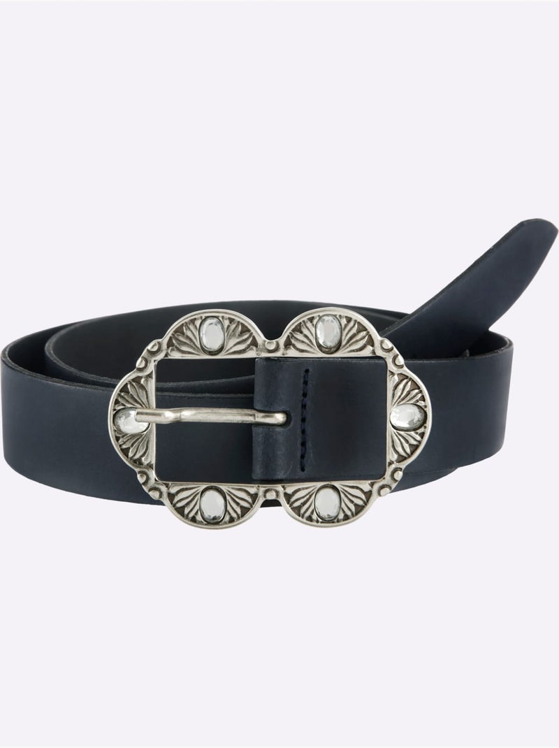 Ceinture boucle décorative - taille standard - helline Bleu marine - Kiabi