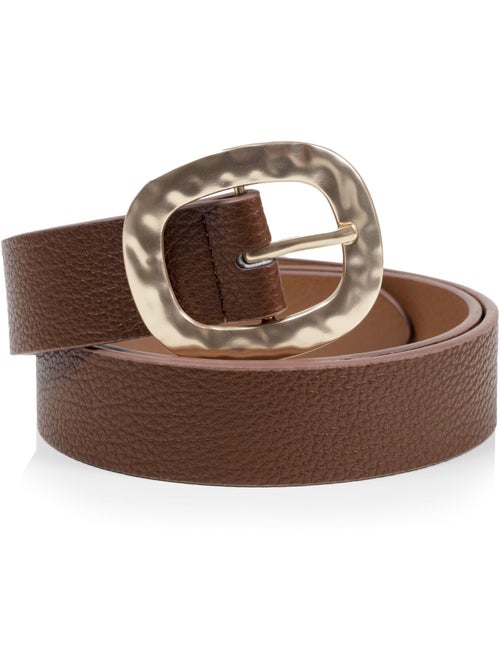 Ceinture boucle martelée femme isotoner - Kiabi