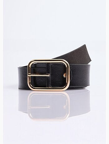 Ceinture boucle métallisée rectangle - afibel
