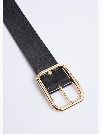 Ceinture boucle métallisée rectangle - afibel