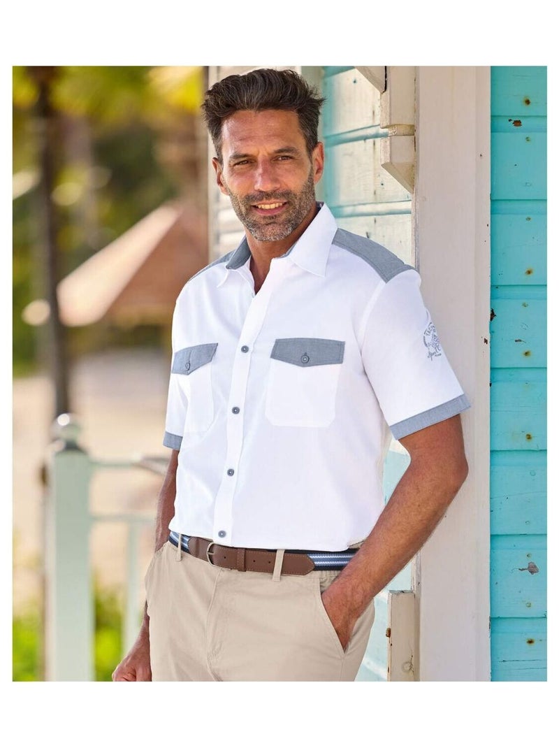 Ceinture Cache-Billets   - ATLAS FOR MEN Bleu marine - Kiabi