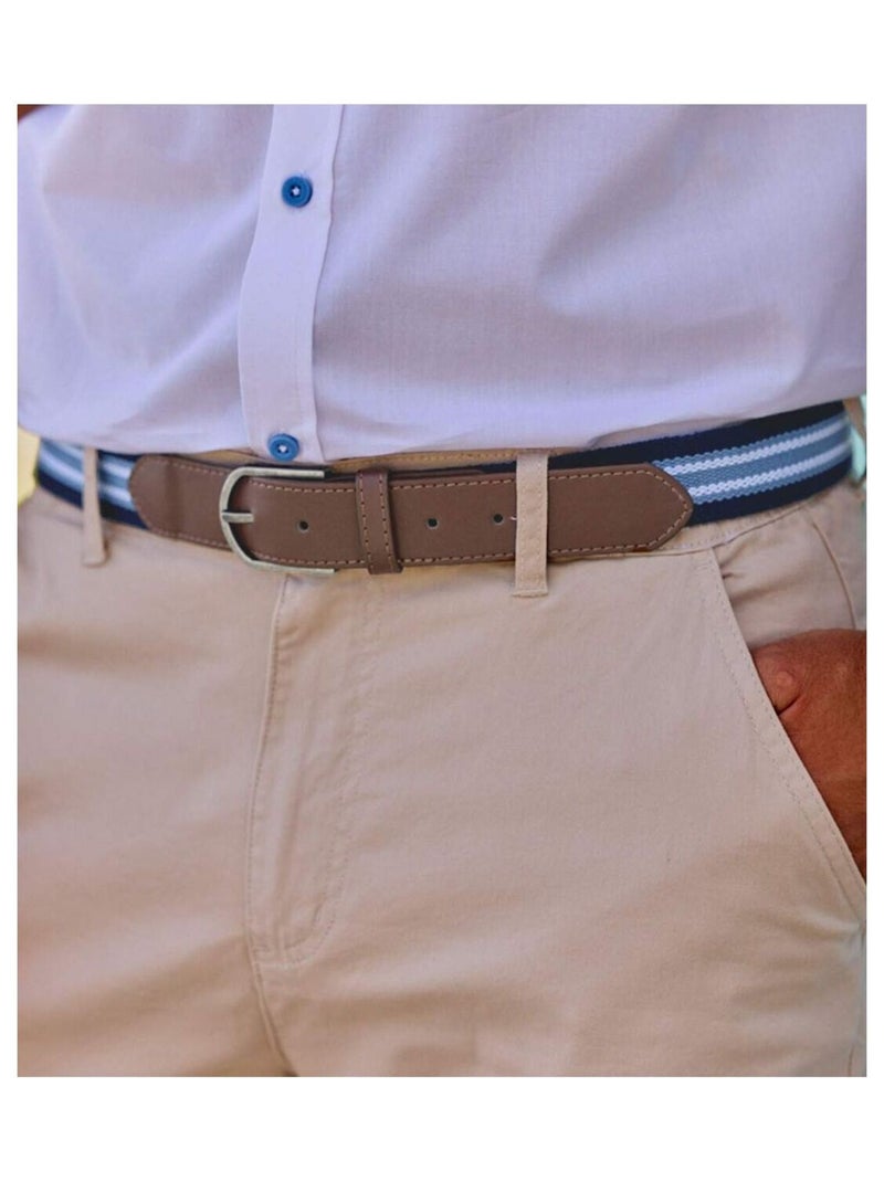 Ceinture Cache-Billets   - ATLAS FOR MEN Bleu marine - Kiabi