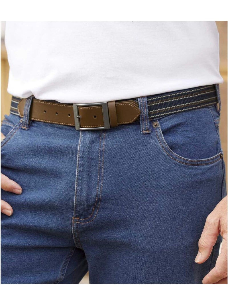 Ceinture Cache-Billets Voyageur  - ATLAS FOR MEN Bleu marine - Kiabi