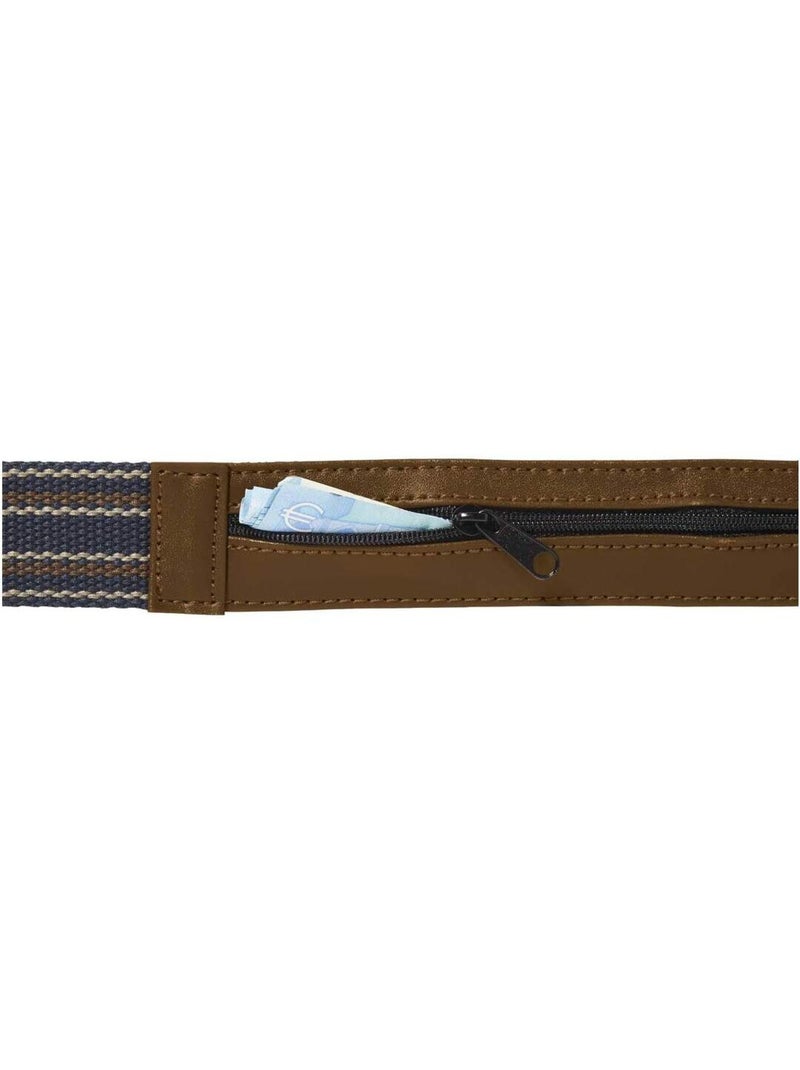 Ceinture Cache-Billets Voyageur  - ATLAS FOR MEN Bleu marine - Kiabi