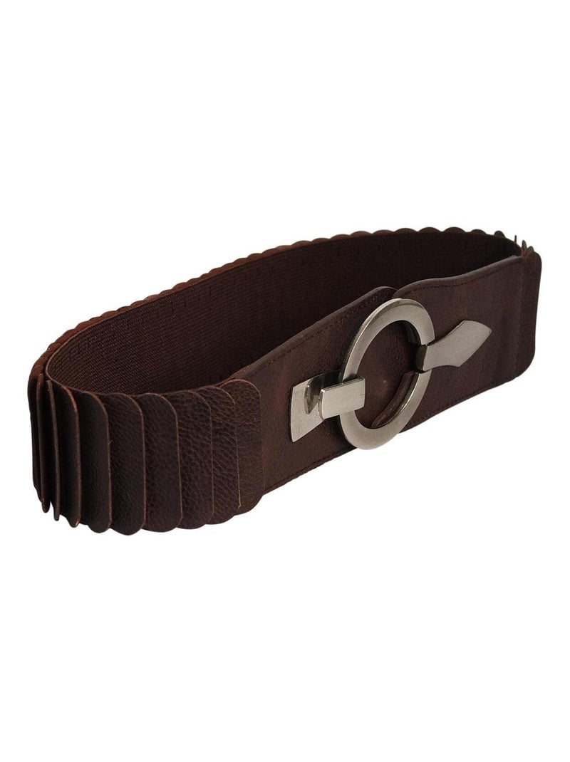 Ceinture CELIA – ceinture large femme Marron chocolat - Kiabi