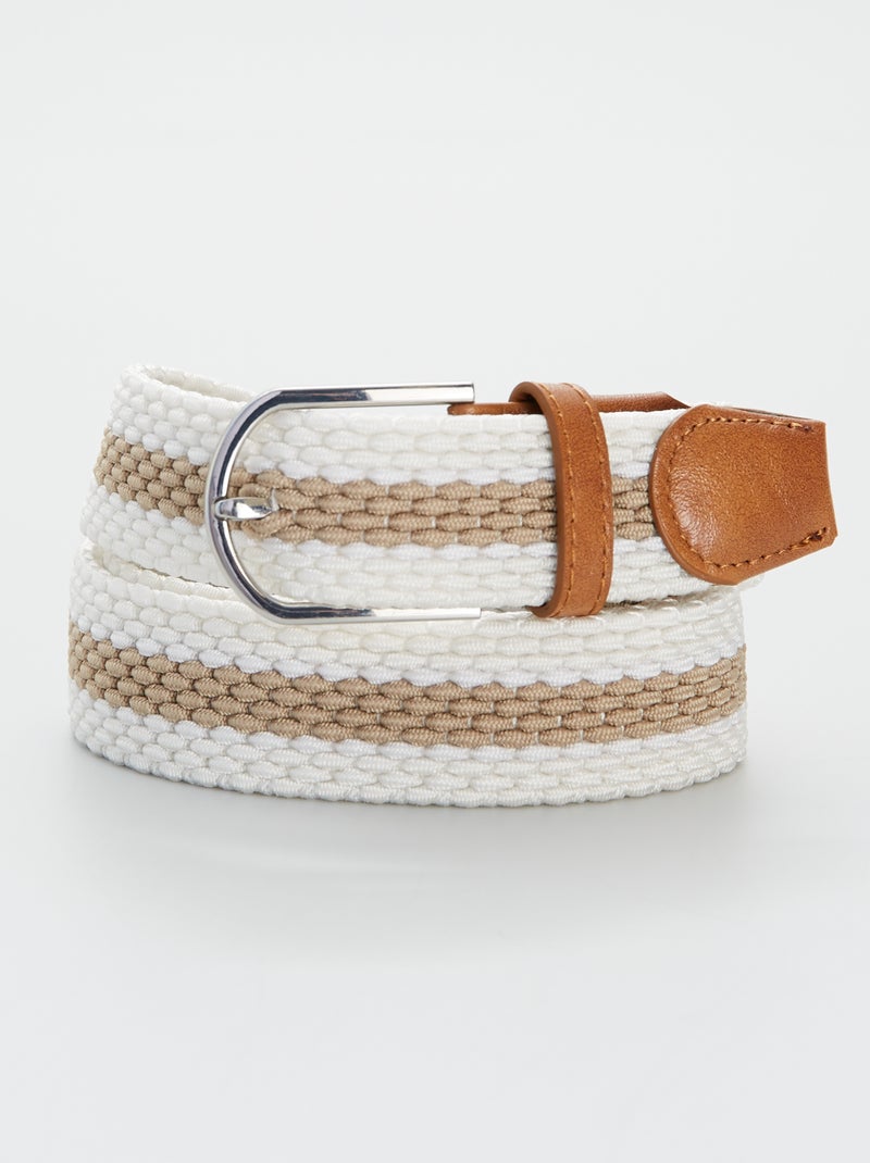 Ceinture chino blanc - Kiabi