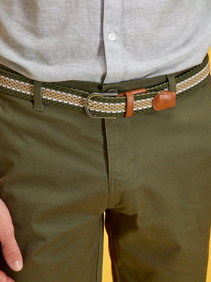 Ceinture chino kaki - Kiabi