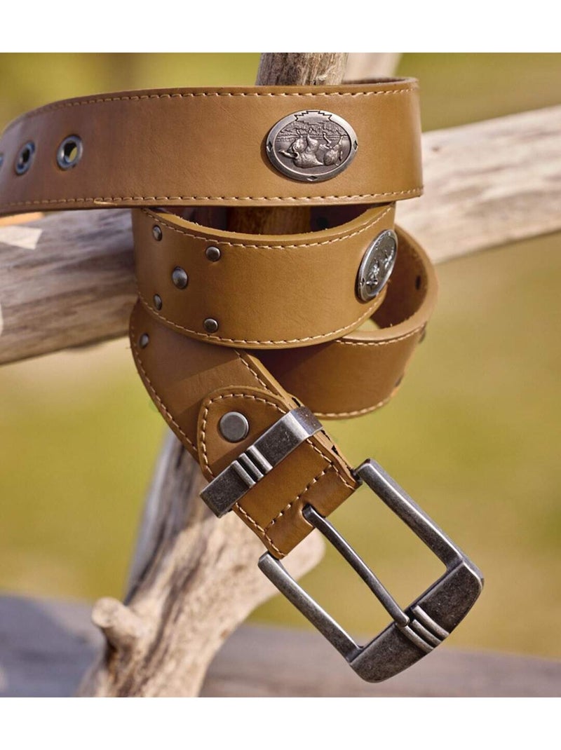 Ceinture cloûtée atlas(r)  - atlas for men Camel - Kiabi