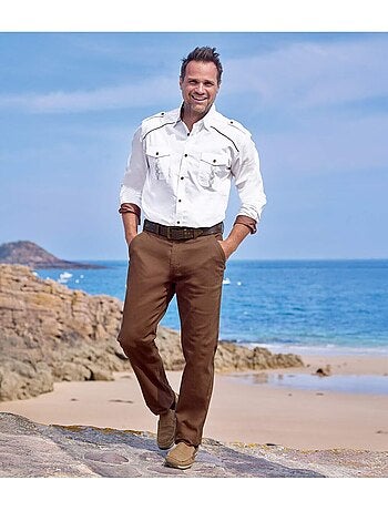 Ceinture cloûtée en croûte de cuir - atlas for men