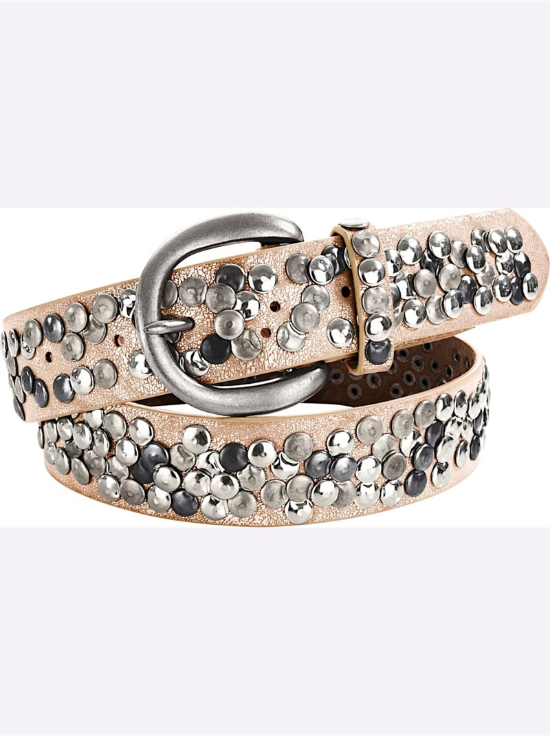 Ceinture Cloutée Tendance - Taille Standard - Helline Or rose - Kiabi