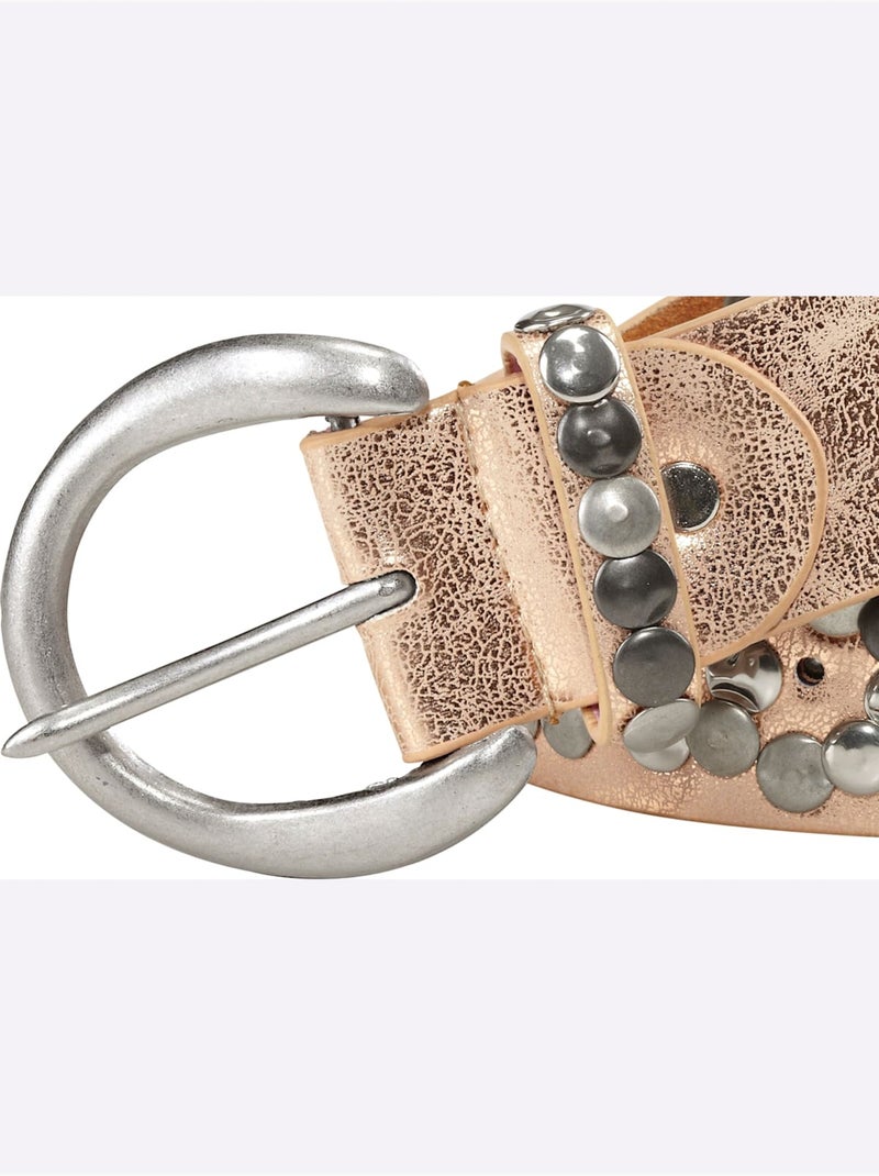 Ceinture Cloutée Tendance - Taille Standard - Helline Or rose - Kiabi