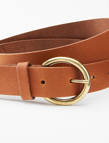 Ceinture croûte de cuir mate - Damart