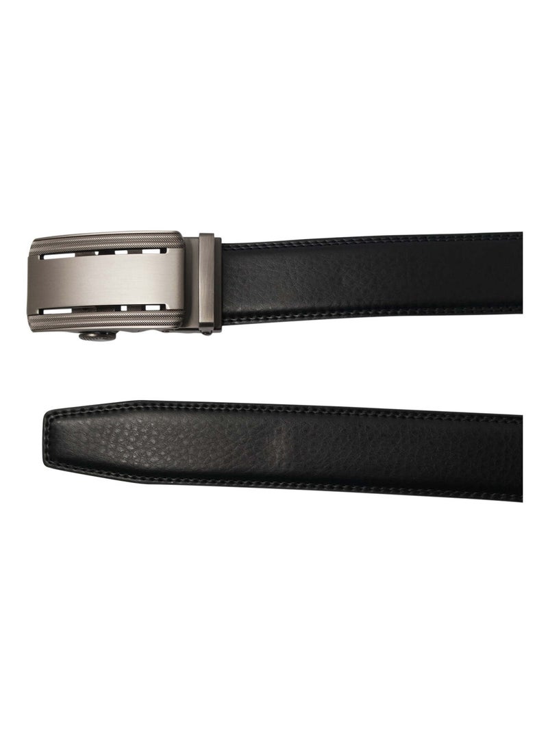 Ceinture cuir COLOMBIA Noir - Kiabi