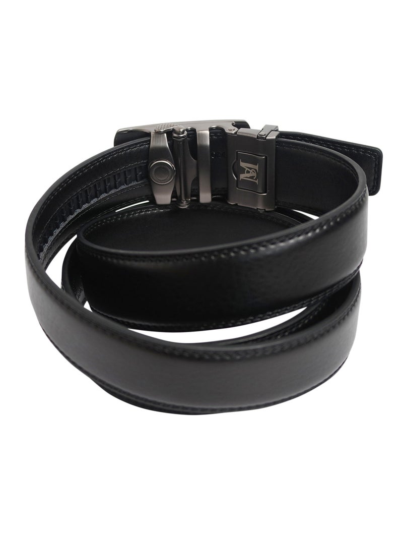 Ceinture cuir COLOMBIA Noir - Kiabi