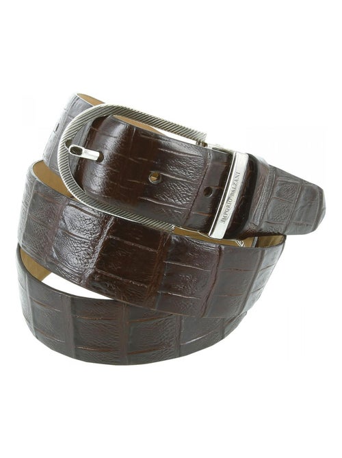 Ceinture cuir CROCO - Kiabi