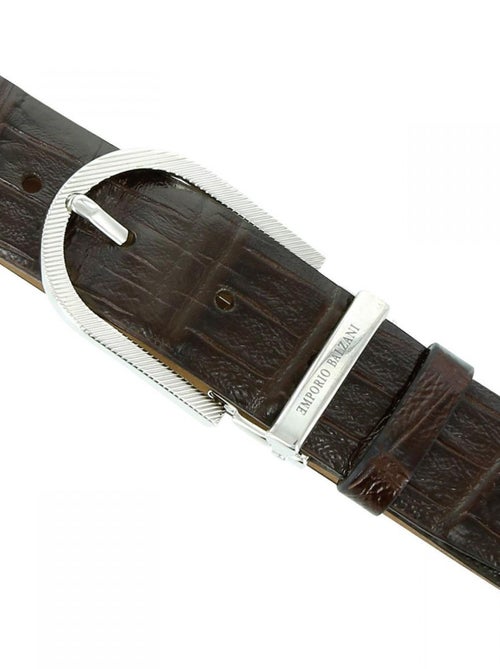 Ceinture cuir CROCO - Kiabi