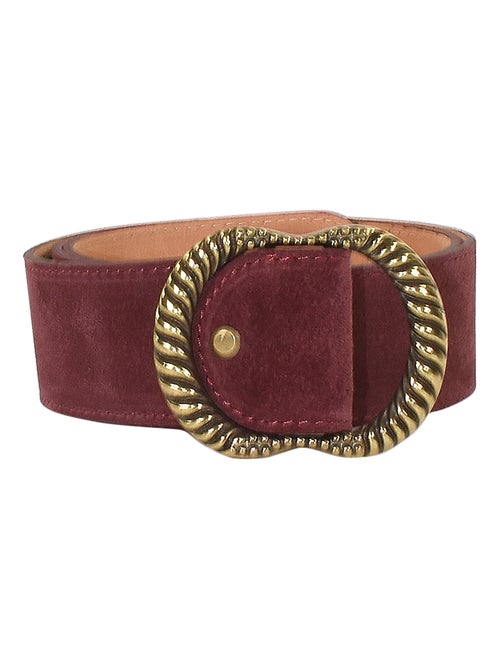 Ceinture Cuir Emilie Karston Clotaire avec Pochette Cadeaux - Kiabi
