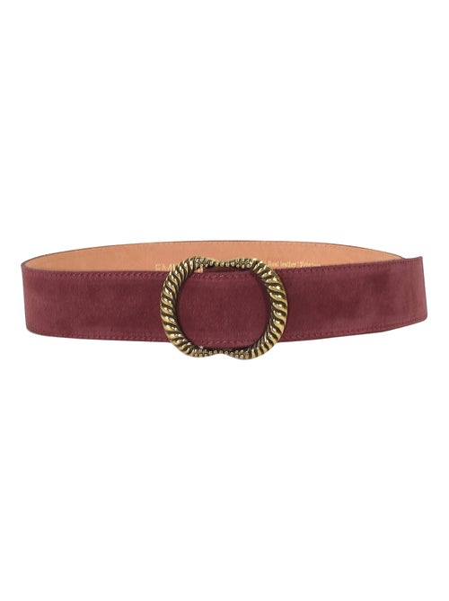 Ceinture Cuir Emilie Karston Clotaire avec Pochette Cadeaux - Kiabi
